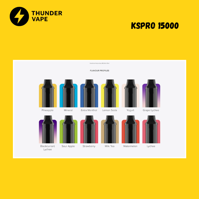 KS Quik Pro 15000 puffs Starter Kit พอตใช้แล้วทิ้งเปลี่ยนหัวได้