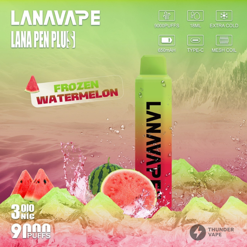 Lana PenPlus 9000 Puffs – พอตใช้แล้วทิ้ง ฟีเจอร์ครบ กลิ่นชัด ฟีลดี