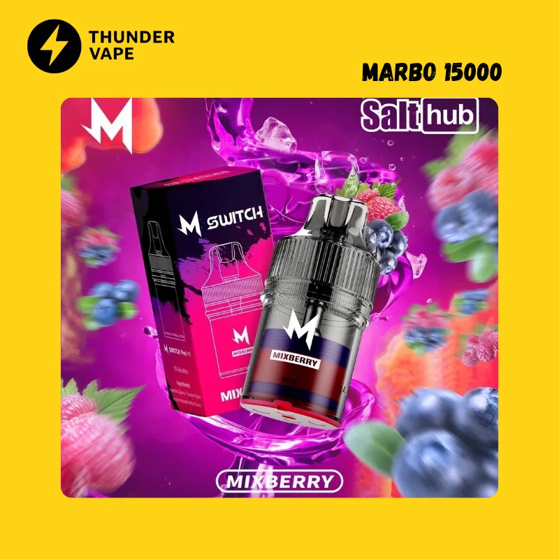 Marbo M SWITCH 15000 คำ พอตใช้แล้วทิ้ง มาโบ 15000 คำ ตัวใหม่ล่าสุด