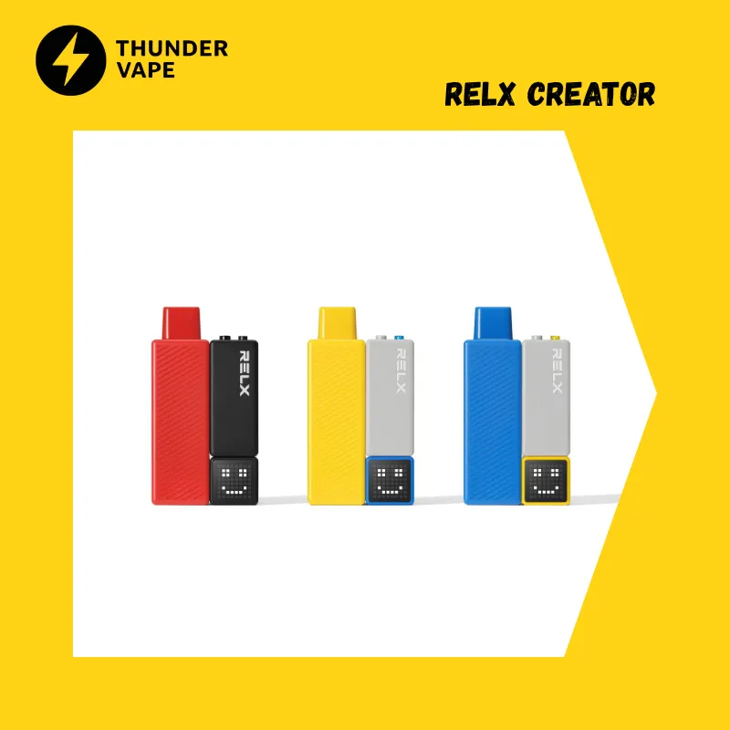 Relx Creator 20,000 Puffs พอตเปลี่ยนแท้ง กลิ่นชัดใช้ ราคาถูก